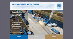 Desktop Screenshot of hafen-aken.de